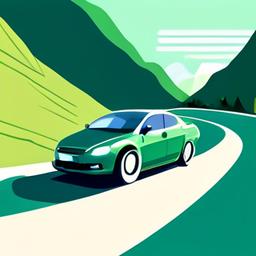 Bild eines Autos, das auf einer Autobahn fährt und legale Reise signalisiert.